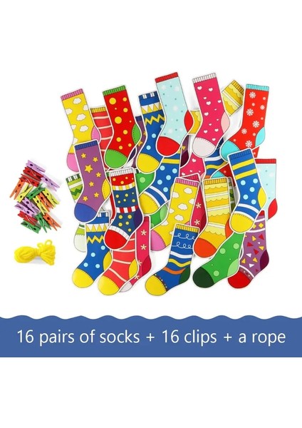 Toddler Montessori Malzeme Diy Oyuncak Çoraplar Renkler Sıralama Oyunları Eşleşen Oyunlar Erken Eğitim Öğrenme Oyuncakları Okul Öncesi Öğretim Aıdscolor: Klip 2 Adet (Yurt Dışından)