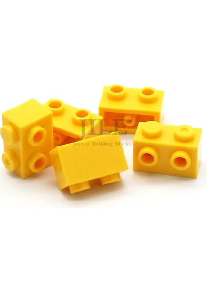 40PCS Moc Yapı Taşları 11211 Tuğla 1x2 Modifiye Yan Uyumlu Çiviler ile Parçacıklar Üretim Yapım Oyuncakları Renk: Sarı 40PCS (Yurt Dışından)