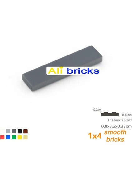 50PCS Dökme Yapı Taşları Ince Figür Tuğlalar Pürüzsüz 1x4 Noktalar Eğitim Yaratıcı Boyutu 2431 Oyuncak Çocuklar Için Uyumlu Renk: 50 Pcs Koy (Yurt Dışından)