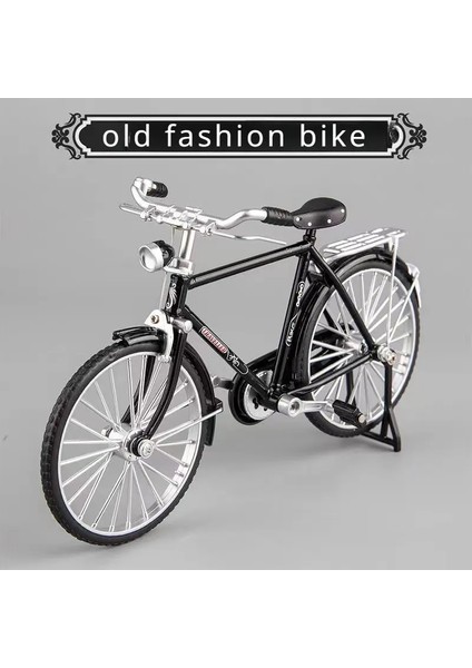 Mini Bisiklet Model Alaşım Bisiklet Metal Bisiklet Kaygısı Montajlı Versiyon Simülasyon Koleksiyonu Hediyeleri Çocuklar Için Dıy Montaj Oyuncak: Siyah (Yurt Dışından)