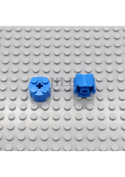50PCS Moc Tuğla Parçaları 2x2 Yuvarlak Aks Deliği ile 3941 Eğitim Yapı Taşları Uyumlu Inşaat Montajları Diy Oyuncakları Renk: Mavi 50PCS (Yurt Dışından)