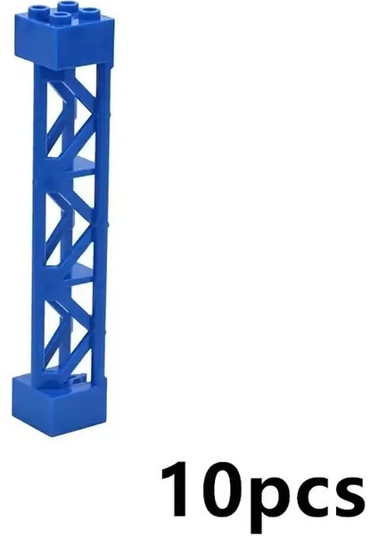Yapı Taşları Bölüm 10 Pcs Moc Sütunlar Tuğlalar 2X2X10 Destek Taban Plakası Köprüsü Sütun Kirdir Braket Sütun Oyuncakları Uyumlu 95347 Renk: 95347-BLUE (Yurt Dışından)