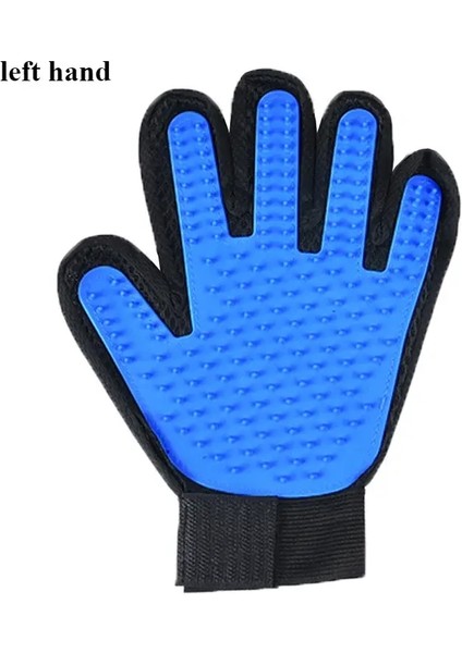 Pet Grooming Glove Fırçası Kediler ve Köpekler Için - 2-In-1 Saç Temizleme Eldiveni Masaj ve Saç Temizleme Fonksiyonları ile Evcil Köpek Ürünleri BOYUT:23X17CM/RENK:SAĞ-MAVI (Yurt Dışından)