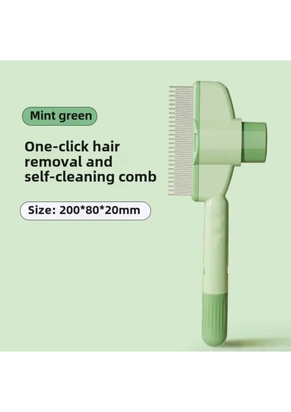 Kedi Tarağı Knot Çıkarma Yüzen Saç Eseri Uzun Saç Evcil Hayvan Kendi Temizleme Satır Köpek Kediler Tımarlama Malzemeleri Pire Removecolor: Yeşil (Yurt Dışından)