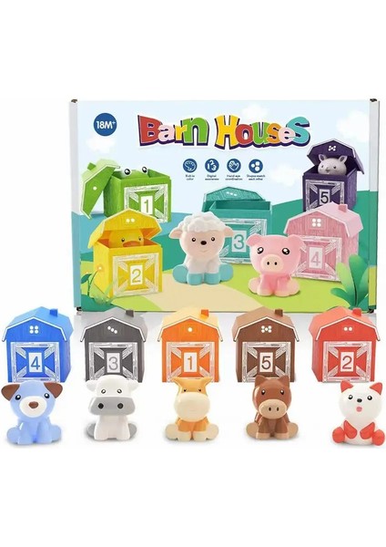 Toddler Gökkuşağı Parmak Kukla Numarası Biliş Sıralama Sıralama Gamescolor: A 5 Pcs (Yurt Dışından)