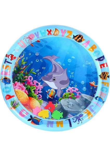 Bebek Şişme Yastık Su Oyun Mat Oyuncak Bebek Zaman Playmat Eğlenceli Aktivite Eğitim Oyuncakları Kızlar Için Kızlar Doğum Günü Hediyesi: 65X65CM A (Yurt Dışından)