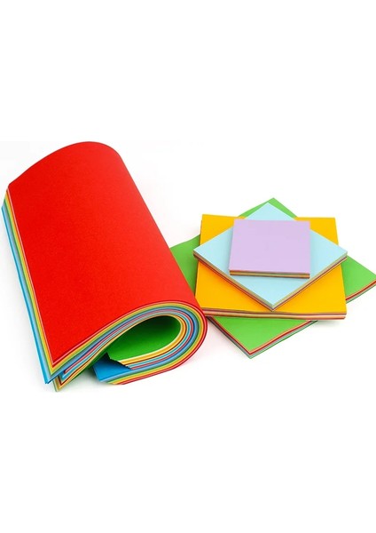 100 Yaprak/set Kare Renkli Kağıt Çocuk Origami El Yapımı Kağıt Anaokulu Çocuklar Bebek Kağıt Kesim Malzeme Zanaat Oyuncak: 10X10CM (Yurt Dışından)