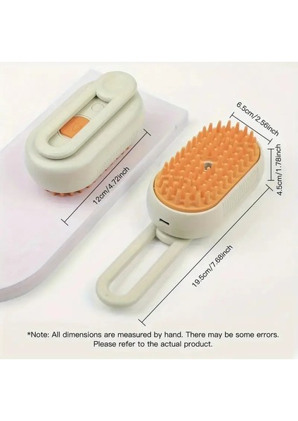Evcil Hayvan Temizleme Sprey Tarağı, Evcil Hayvan Astarlı Epilasyon Köpek ve Kedi Tımar Için Daha Ince Fırça: Khaki (Yurt Dışından)