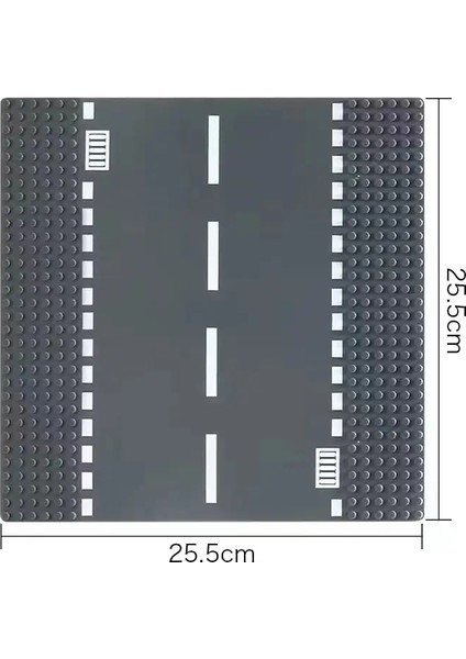 Klasik Yol Yapı Banosu Base Plakası 32X32 Şehir Görüntüle Trafik Yolu Figürleri Inşaat Oyuncakları 32DOTS Plastik Sokak Temel Plakaları Renk: Düz (Yurt Dışından)