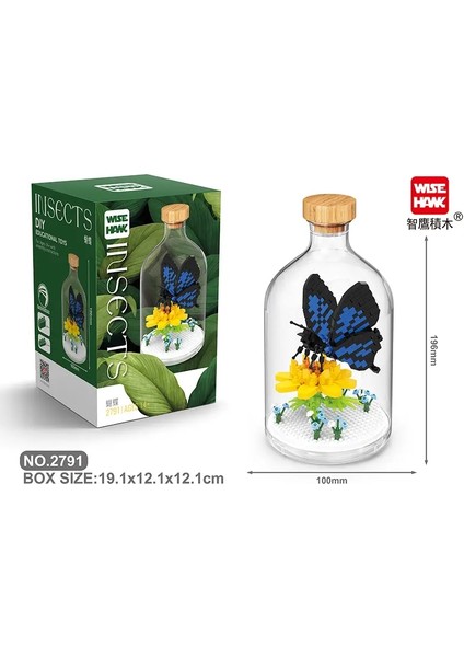 Mini Böcekler Yapı Taşları Ladybug Arı Dua Mantis Tuğlalar Hayvan Oyuncakları Çocuklar Için Eğitici Renk: 2791 Kutu (Yurt Dışından)