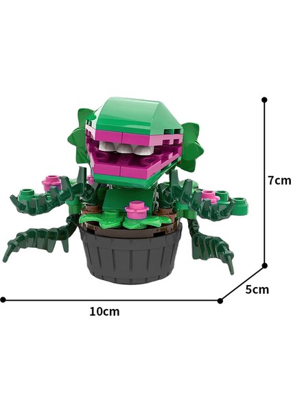 Gobricks Moc Saksı Bitkileri Yamyam Çiçekler Film Için Yapı Taşları Audrey Iı-Little Dükkanı Korkular Çiçek Tuğla Toys Hediye (Yurt Dışından)