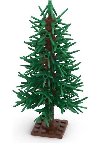 138 Pcs Cedar Tree Model Yeşil Manzara Peyzaj Bina Taşları Moc City Street Scene Bitkileri Dekorasyon Tuğlaları Çocuk Oyuncak Hediyescolor: Zeytin Yeşil Ağacı (Yurt Dışından)