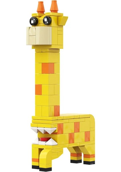 Banban Tuğlalarından Gobricks Garten Green Green Baş Canavar Flamingo Moc Model Yapı Taşları Çocukların Eğitim Hediyeleri Renk: Zürafa Melman (Yurt Dışından)