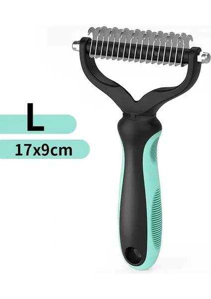 Pet Eptepoval Trow Cat Köpek Fırçası Pet Saç Bakım Aracı Yavru Köpek Saç Dökülme Taraklar Pet Kürk Kırpma Dematting Deshedding Fırçası Renk: Açık Mavi L (Yurt Dışından)