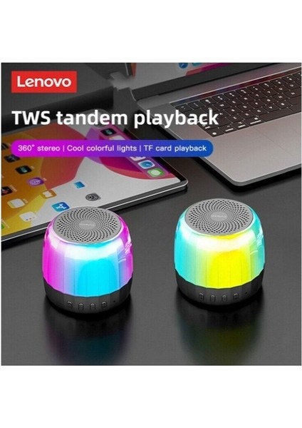 K3 Plus Bluetooth Hoparlör Rgb Renkli Işıklı Taşınabilir Kablosuz Hoparlör Bt 5.2