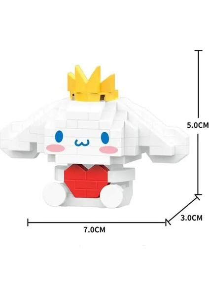 Sanrio Anime Hello Kitty Benim Melodisi Cinnamoroll Pompompurin Kuromi Arkadaşlar Yapı Taşları Tuğla Kız Çocukları Çocuk Oyuncak Hediye Seti Renk: K6/beden: Kutu Yok (Yurt Dışından)
