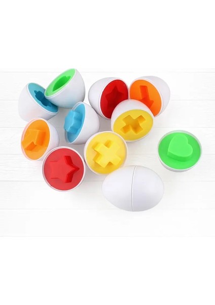Akıllı Yumurta Oyuncak Çocuklar Için 2 Ila 4 Yıl Montessori Eğitim Oyuncakları Alfabe Numaraları Puzzle Eşleşen Çocuklar Toddler Gamescolor: Şekil 6pcs C (Yurt Dışından)