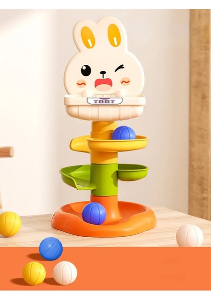 Toddler Için Top Drop Oyuncakları 1-3 Montessori Istifleme Kulesi Oyuncak Bebek Geliştirme Oyunları Eğitim Öğrenme Etkinliği Doğum Günü Hediyesi: 3 Katman Ayı (Yurt Dışından)