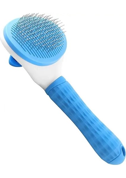 Kedi Tırmığı Saç Temizleme Evcil Hayvan Saçı Giderme Tarakları Için Kediler Kaymaz Bakım Fırçası Paslanmaz Çelik Köpek Tarakları Fırçaları Kedi Aksesuarları Renk:mavi (Yurt Dışından)