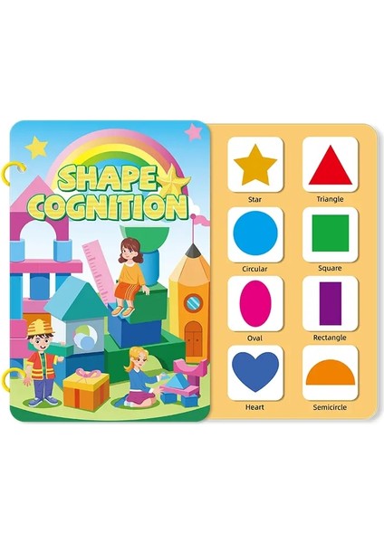 Çocuklar Erken Eğitim Sessiz Bir Kitap Bir Kitap Bebek Diy Bulmacası Sticker Montessori Oyuncak Taşınabilir Eğitim Oyuncak Çıkartma Kitabı Renk: C (Yurt Dışından)