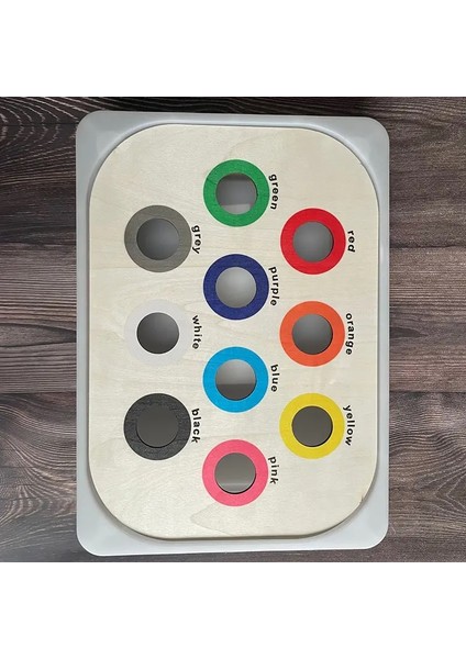 Montessori Duyusal Tepsi Kurulu Oyunu Ahşap Renk Sıra Parish Açık Öğrenme Güzel Hareket Eğitimi Çocuklar Için Eğitim Oyuncakları Renk: 600040 (Yurt Dışından)