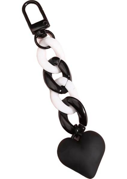 El Yapımı Kalp Anahtarlık Akrilik Plastik Bağlantı Zinciri Anahtarlık Kadınlar Için Kızlar Çanta Kolye Aksesuar Araba Anahtarları Takı Hediyeler (Yurt Dışından)