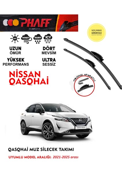 Nissan Qashqai Ön Silecek Takımı 2021-2025 Arası Araca Özel Aparat