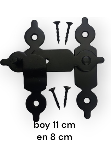 Ahşab Demir Kapı ve Pencere Mandalı 1 Adet Boy 11 cm En 8 cm