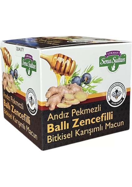 Andız Pekmezli Ballı Zencefilli Bitkisel Karışımlı Macun 350 Gr.