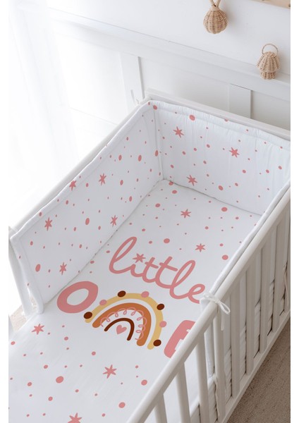 Bebek Başucu Koruyucu ve Baskılı Çarşaflı Uyku Seti - Iconic Serisi - Little One modelleri