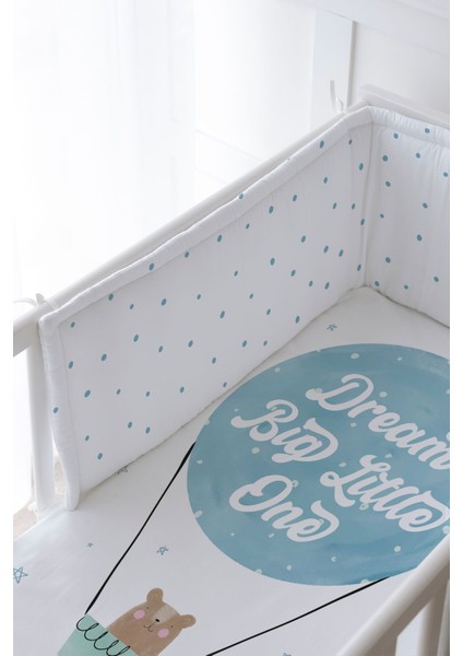 Bebek Başucu Koruyucu ve Baskılı Çarşaflı Uyku Seti - Pure Baby Serisi - Bear Dream fiyatları