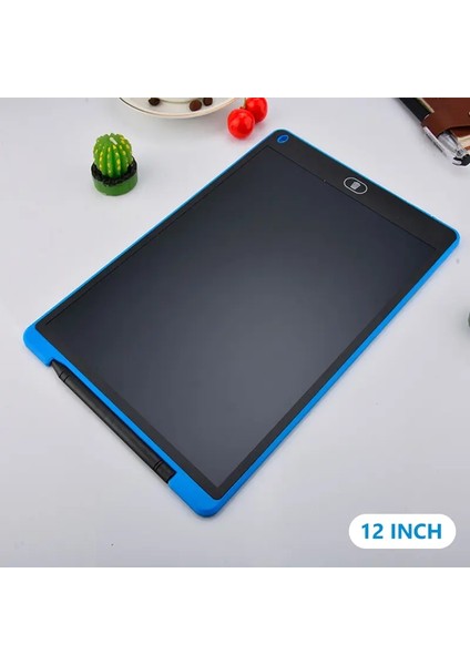 8.5/12INCH Çizim Tahtası LCD Ekran Yazma Dijital Grafik Çizim Tabletleri Çocuklar Için El Yazısı Pad Oyuncakları Renk: 12 Inç Mavi (Yurt Dışından)