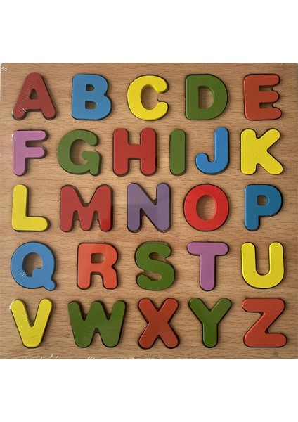 Renkli Alfabe Numarası Ahşap Bulmacalar Çocuklar Için Oyuncak Montessori Erken Eğitim Bebek Oyuncakları Akıllı Eşleştirme Oyunu Çocuk Hediyesi: Şekil (Yurt Dışından)