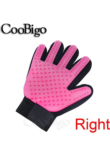 Silicone Pet Dogs Cats Grooming Gloves Mitten Deshedding Cleaning Animal Hair Remover Brush Scratcher Pets Combing Mage Renk:mavi (Yurt Dışından)