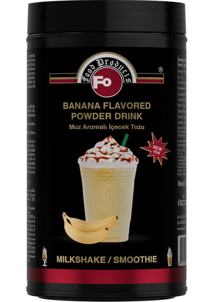 Muz Aromalı İçecek Tozu / Milkshake 1 kg