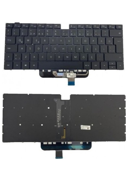 Nion Huawei Matebook BOB-WAI9Q Uyumlu Notebook Klavye (Siyah Aydınlatmalı Tr)