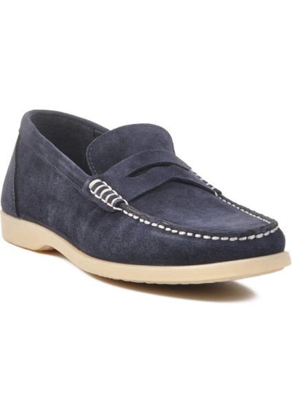 Lacivert Süet Deri Erkek Casual Ayakkabı 4Y1605 M modelleri
