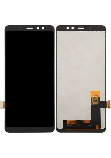Galaxy A8+ 2018 A730F, A730F/DS Uyumlu Incel LCD Yarım Ekran, Sayısallaştırıcı Tam Montajlı Siyah