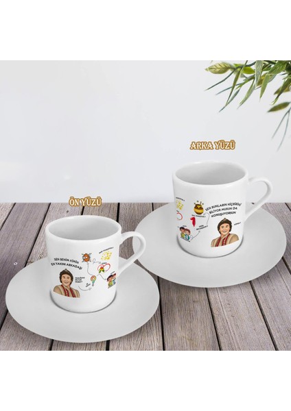 Prens Yerli Tekli Türk Kahvesi Fincanı - Kırık Beyaz - Hmk-00117-02