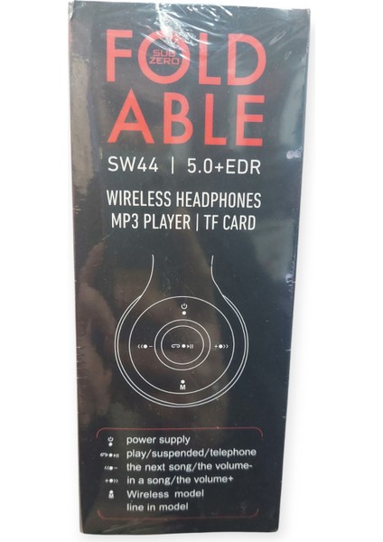 Fodable P47 Kulak Üstü Katlanabilir SW44 Wıreless 5.0+Edr Aux + Sd Card Girişli Bluetooth Kulaklık