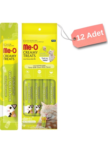 Me-O Creamy Kedi Ödül Maması Ton Balığı ve Keçi Sütlü 12'li 15 GR