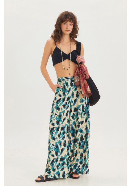 Arkası Gipeli Askılı Düz Renk Crop Bluz Çağla fiyatları