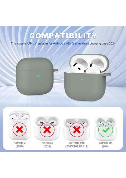 Airpods Nesil 4 Uyumlu Kılıf Silikon Kapak Arka Koruma Kabı Koruyucu Kılıf fiyatları