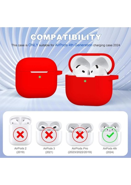 Airpods Nesil 4 Uyumlu Kılıf Silikon Kapak Arka Koruma Kabı Koruyucu Kılıf modelleri