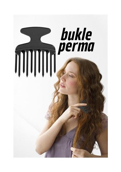 Menessa Bukle Tarağı Kıvırcık Saç Açıcı Perma Tarağı 715849