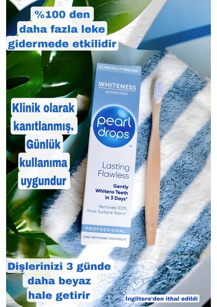 Lasting Flawless -Sıvı kalsiyum Ile Anti-age Özellikli,leke Çıkarıcı Ve 3 Günde Etkili Beyazlatıcı Diş Macunu 75ml