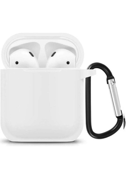 Airpods 1. Nesil / 2. Nesil Uyumlu Kılıf Silikon Kapak Arka Uyumlu Koruma Kabı Koruyucu Kılıf