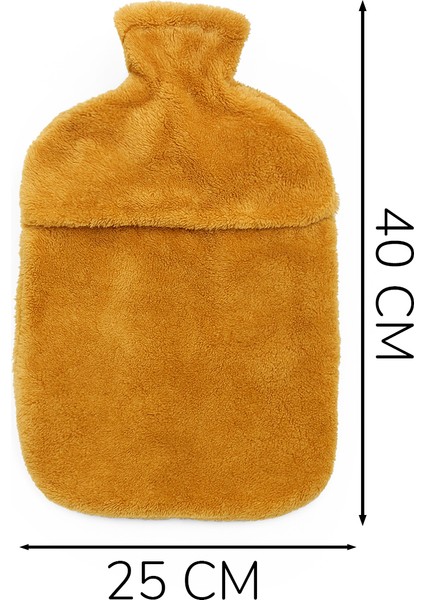 Pababo Yumuşak Peluş Su Torbası Kılıfı Kurdele Detaylı, Sıcak Tutan Tasarım Kahverengi fiyatları