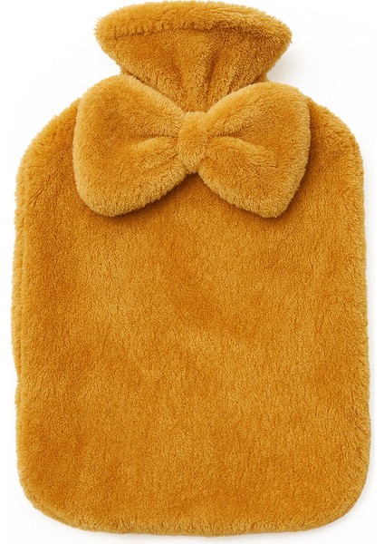 Pababo Yumuşak Peluş Su Torbası Kılıfı Kurdele Detaylı, Sıcak Tutan Tasarım Kahverengi fırsatları