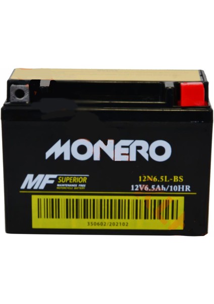 AKÜ 12N6.5L-BS 12V6.5AH MONDIAL AGK 125 CG 125